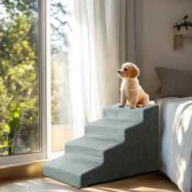 Wisfor High-Density Sponge Foam Dog Bed Ramp & Pet Steps